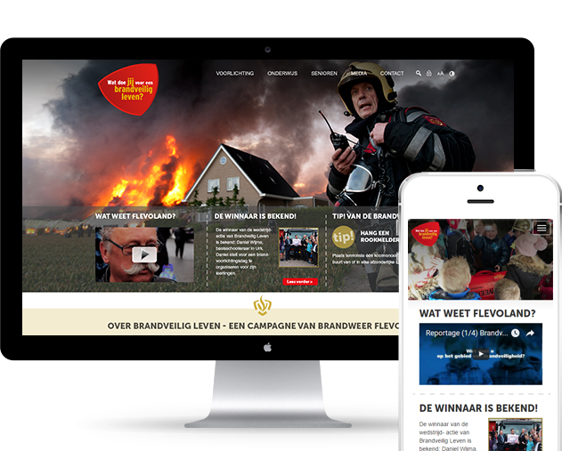 Nieuwe website voor Brandweer Flevoland